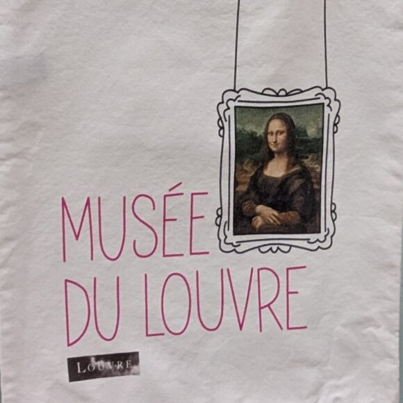 Souvenir Tote Bag from Musee Du Louvre in Paris - Canvas Fabric - Unused - Picture 2 of 3
